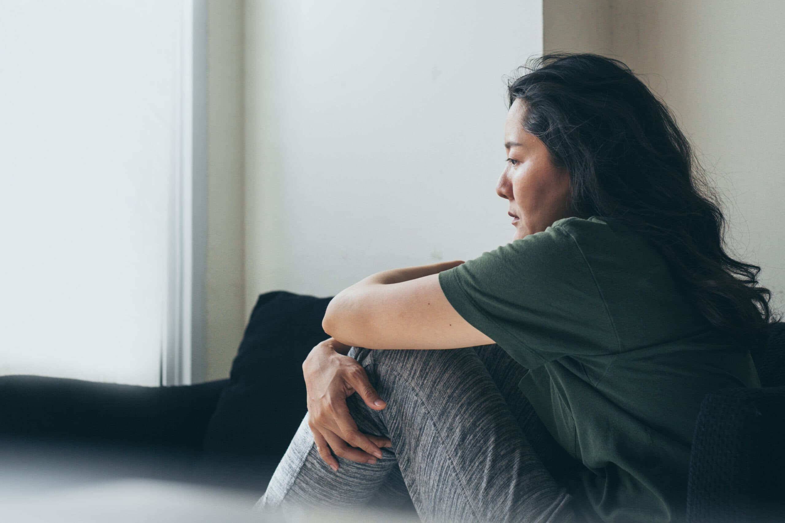 sad serious woman.depressed emotion panic attacks alone young people fear stressful.crying begging help.stop abusing domestic violence,person with health anxiety, bad frustrated exhausted feeling down